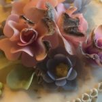 Vintage Off White Unique 3D Brooch Flower Boho Shoulder Pin Photo 7