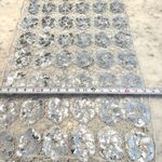 J Francis Silver Sequin Lace Scarf Statement Piece Photo 2