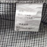 Frmz Gray Houndstooth Stripe Chic Office Work Formal KPop Preppy Pants Large Photo 13