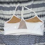 Lululemon flow Y white sports bra size 10 Photo 1