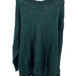 Lake Harmony Green Crew Neck Sweater M Textured Knit cotton vintage unisex Size M Photo 0
