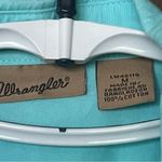 Wrangler  Solid Turquoise with Rhinestones & Embroidery Long Sleeve Western Shirt Photo 2