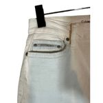 Calvin Klein  White City Short Long Bermuda Jean Denim Shorts Women Sz 6 Photo 2