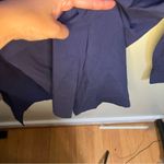 Madewell Navy Fresh Blueberry Oversized Straight Hem Shirt Signature Poplin XS Photo 12