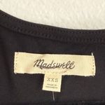 Madewell NWT  Cap Sleeve Scoop Neck Tee in Black XXS NR343 Photo 4