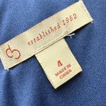 Dress Barn Vintage Midnight Blue coquette  Romantic Dress with pockets and Pearl neckline Photo 7