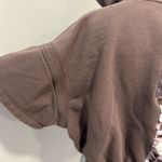 Free People Movement Dusty Brown Cropped Short Sleeve Boxy Hoodie. Size M Photo 11