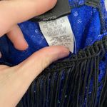 Frederick's of Hollywood  Blue Fringe Flapper Dress Large Photo 3