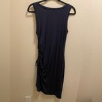 Athleta  Navy Blue Side Gather T-Shirt Dress Size Small (Tiny Flaw) Photo 6