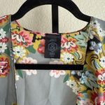 Agnes & Dora Floral Black Kimono Chic Sheer Lightweight Duster Open Front Oversized Cover Up Photo 1