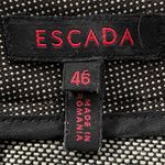 Escada 100% new wool brown tweed dress pants, size 46 or US 16 designer preppy Photo 1