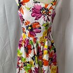 R&K Originals stretch cotton multi color dress size 8 Orange Photo 0