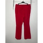 MAISON D’AMELIE Red Velvet High Waist Boot Cut Pants Career Womens Size 12 Photo 1