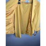 Le Suit  Plus Size Three-button Tie-cuff Jacket & Flounce-hem Yellow Skirt Set 18 Photo 8