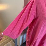 Lands' End Bundle of 2 Lands'‎ End Linen Blend V-Neck Tunic Tops Pink Blue 3/4 Sleeve L Photo 4