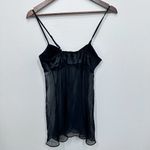 Gilligan &‎ O'Malley Embroidered Open Front Back Baby Doll Dark Fairy Lingerie S Black Photo 1