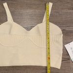 Altar'd State NWT AS Revival Cream Knit Ribbed Crop Top Women's size Large Photo 5