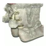 Justice Faux Fur Bling Boots Sz 8 Photo 4
