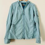 Mountain Hardwear  Size M Womens Blue Athletic Hooded Windbreaker Jacket Photo 0