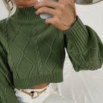 SheIn Olive Green Sweater Photo 0