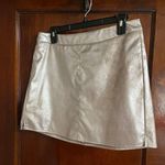 Cupcakes and Cashmere Silver Suede Skirt Photo 0