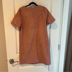 Glamorous  Dusty Pink Suede Short Sleeve Dress | XS Photo 4