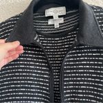 St.‎ John Sport Women’s Black Wool Blend Zipper Cardigan Sweater Set Size Large Gray Photo 15