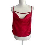 Lovers + Friends  Red Draped Tank Top Blouse Size Medium Photo 2