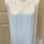 Vera Wang  White Gathered Neck Blouse Size Extra Large Photo 0