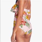 Kona Sol Women's Bandeau Front Ruched Full Coverage One Piece Swimsuit Medium Photo 1