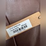 SKIMS  NWT Women’s Faux Leather‎ Biker Shorts in Cocoa Size XXS Photo 5