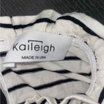 Kaileigh Stitch Fix Striped Ruffle Neck Top Size M Photo 3