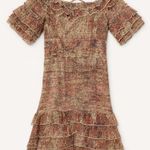 Raga  Size S Romantic Gold Tan Mini Dress Cocktail Wedding Resort Rocco New Photo 0