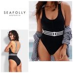 Seafolly New.  belted one piece. US Size 8. Retails $149 Photo 1