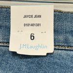 J. McLaughlin  Jaycie Jean 6 NWT $178 Cotton Stretch Straight Leg Blue Denim Ombre Photo 3