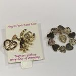 Lot Of 2 Religious Brooch Pins Guardian Angel Young At Heart / Mary Photo 3
