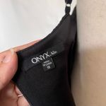 Vintage Y2K Onyx Nite Slip Dress Sz 10 Whimsigoth Vampy Shimmer Sheer Mob Wife Black Photo 9