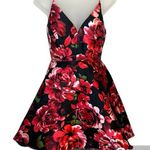 B. Smart Juniors Floral Rose Print Fit & Flare Mini Dress Size 1 Photo 0
