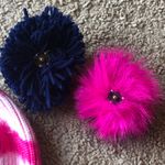 Tie dye hat with interchangeable pom poms Pink Photo 6