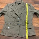 Loft Brown Jacket Women’s Size 2 Button Down Blazer Long Sleeve Cotton Photo 4