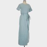 Tuckernuck  Pomander Place Clarissa Belted Jersey Maxi Dress Slate Blue Medium Photo 4