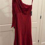 Mac Duggal SATIN ONE SHOULDER MIDI
DRESS 55387 Photo 0