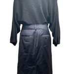 J.Crew  Women’s Navy Blue Wool Pinstripe Pencil Skirt Size 2 Photo 7