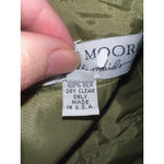 Women's 100% Silk COREN MOORE Olive Green One Shoulder Dress Size 4 Photo 11