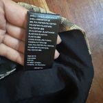 Urban Outfitters  Gold Black Floral Brocade Crop Top Lace Up Size Small‎ Photo 7