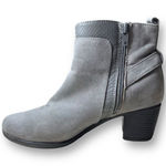 Croft & Barrow with Ortholite Ecco Women's Gray Ankle Faux Suede Booties Sz 6 M Photo 7