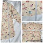 MOTHER The New To Town Shirt Dress Mini Cotton Goodbye Horses Size Small NEW Photo 7