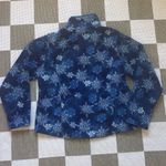 L.L. Bean Snowflake Fleece Jacket Blue Size L Photo 1