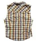 True Religion 90s  Western Plaid Women’s Snap Front Sleeveless Top Size Small Photo 7