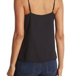 Melrose and Market  Black Lace Inset Layering Cami Tank Top Size XSMALL NWT Photo 1